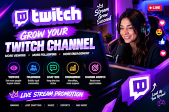 promote your twitch livestream to grow viewers followers chatters and engagement