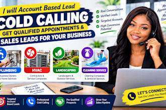 account based cold calling plumbing hvac landscaping cleaning service leads