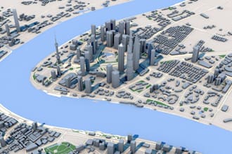 remodel existing building using map coordinate, process drone scan into 3d model