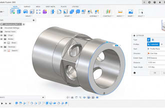 do industrial design, product prototype, cnc design, fusion 360 for dfm design