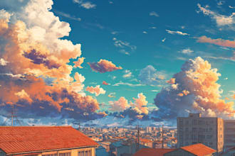 do anime background art for visual novel