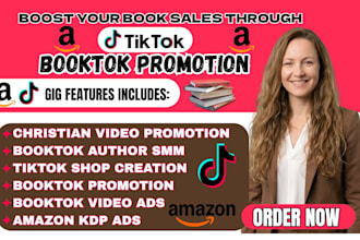 do booktok promotion amazon kdp ads christian video promotion booktok author SMM