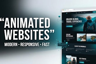 build modern animated responsive website