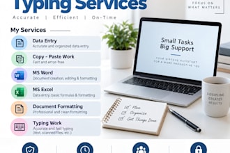 do accurate data entry, typing and copypaste work