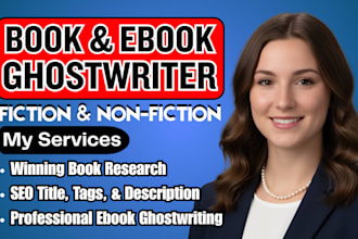 be your non fiction ghostwriter, ghost ebook writer, book and ebook ghostwriter