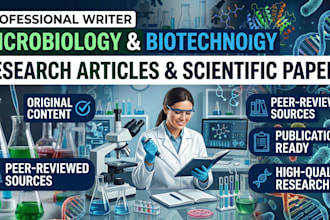 write microbiology and biotechnology research articles
