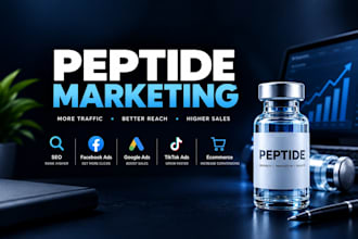 do peptide marketing, peptide ads, peptide SEO and peptide website