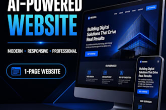 build a modern one page landing page using lovable  ai