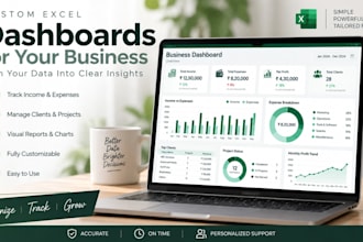 create a professional excel business dashboard