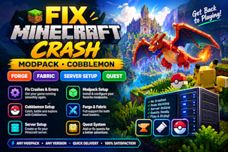 create fix minecraft crash modpack cobblemon forge fabric server setup quest