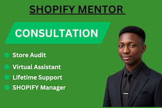 be your shopify mentor, dropshipping, mentor  coach