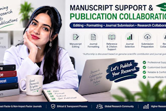 provide article writing and journal publication support