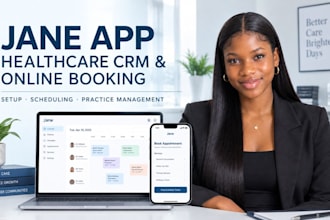 setup jane app healthcare crm and online booking website