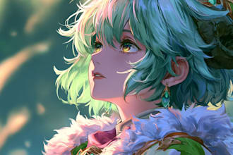 draw original manga characters for comics and stories