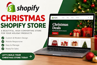 create a christmas shopify store for your holiday products