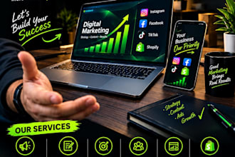 design professional social media posts for instagram facebook and tiktok