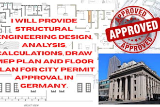 create germany architectural structural mep drainage and grading plans