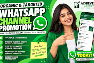 increase your whatsapp channel followers
