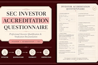 draft a compliant sec investor accreditation questionnaire