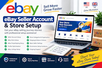 set up a secure ebay account for selling and dropshipping