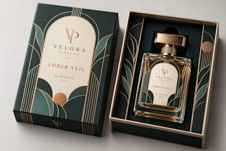 design perfume packaging, perfume label, luxury packaging and perfume box design
