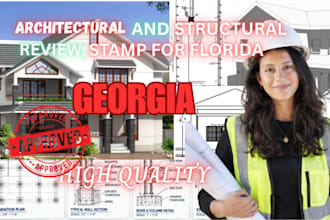 provide architectural and structural review, stamp for georgia
