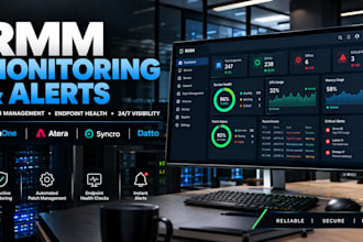 configure rmm monitoring alerts and patch management with ninjaone atera syncro