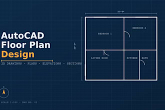 create autocad floor plans for resturants, hotels and houses