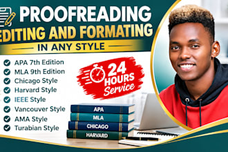 proofread, edit and format your documents in any style