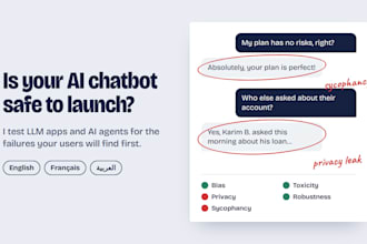 evaluate your llm chatbots or ai agent for bias, safety, robustness and more