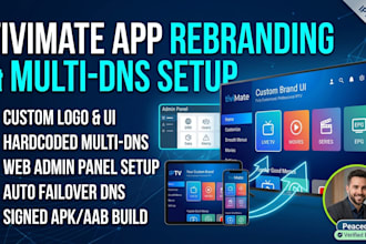 rebrand latest version tivimate app with admin panel and multi dns setup