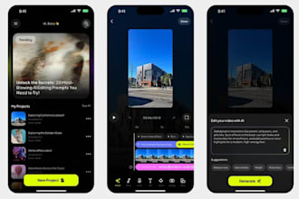 create camera recognition app, video editing app, video maker, photo editing app