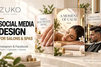 design instagram posts for salons and spas