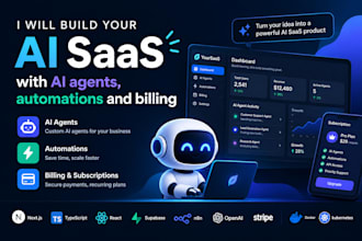 build your ai saas with ai agents, automations and billing