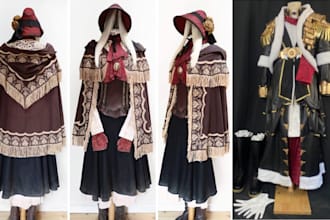 sew custom cosplay costume anime outfit cloth creation pattern design grading