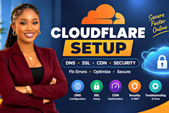 setup cloudflare dns SSL CDN security and fix cloudflare errors