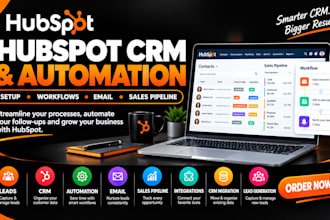 setup hubspot crm email automation workflow sales pipeline lead generation