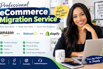 amazon walmart shopify migration product inventory listings order catagories