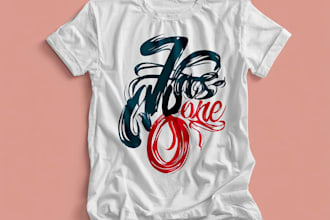 design a creative typography and graphic t shirt design