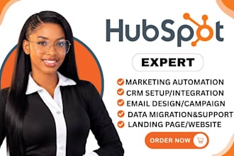 setup hubspot crm, hubspot email design, hubspot automation, hubspot integration