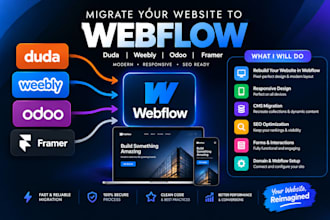 migrate duda weebly odoo framer website to webflow responsive redesign migration