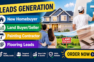 do new homebuyer land buyer seller painting contractor flooring leads generation