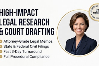 provide US legal research, case law analysis and legal memoranda