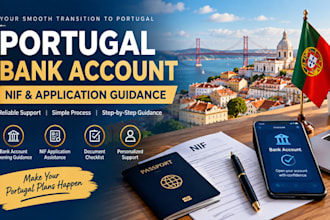 assist with portugal bank account opening and nif application