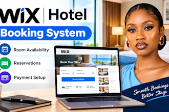 do wix hotel booking system, room availability, reservation and payment setup