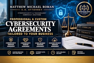 draft a legal contract for hiring a cybersecurity vendor