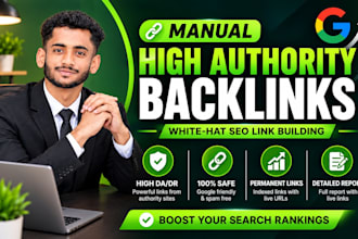 build high authority manual backlinks for SEO link building