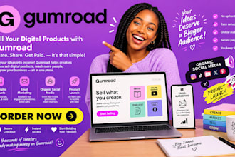 gumroad email marketing product promotion organic social medial product launch