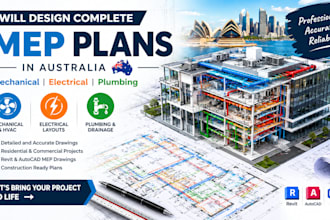 design complete mechanical electrical and plumbing mep plans in australia