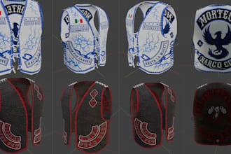 create mc kuttes fivem vest flag mc bike patch kuttes